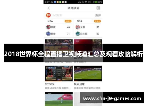 2018世界杯全程直播卫视频道汇总及观看攻略解析
